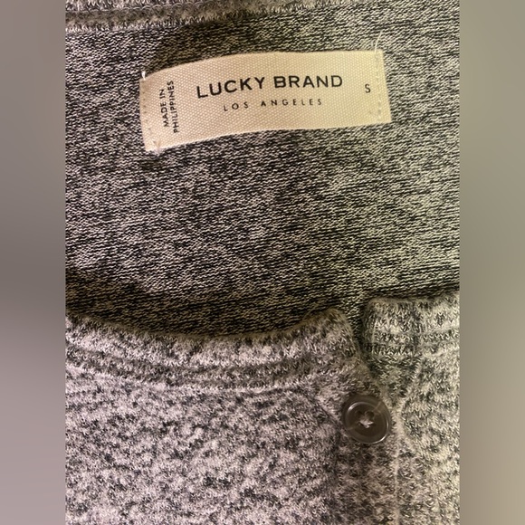 NWT! LUCKY BRAND Women's Cloud Jersey Ribbed Long Cardigan SIZE SMALL - Picture 6 of 10